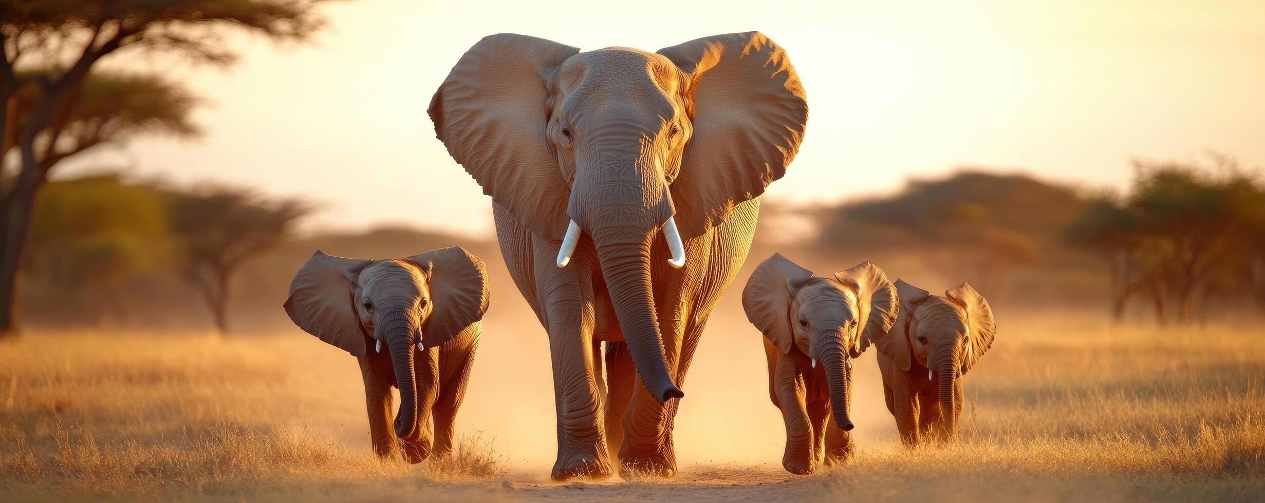 Elephant herd